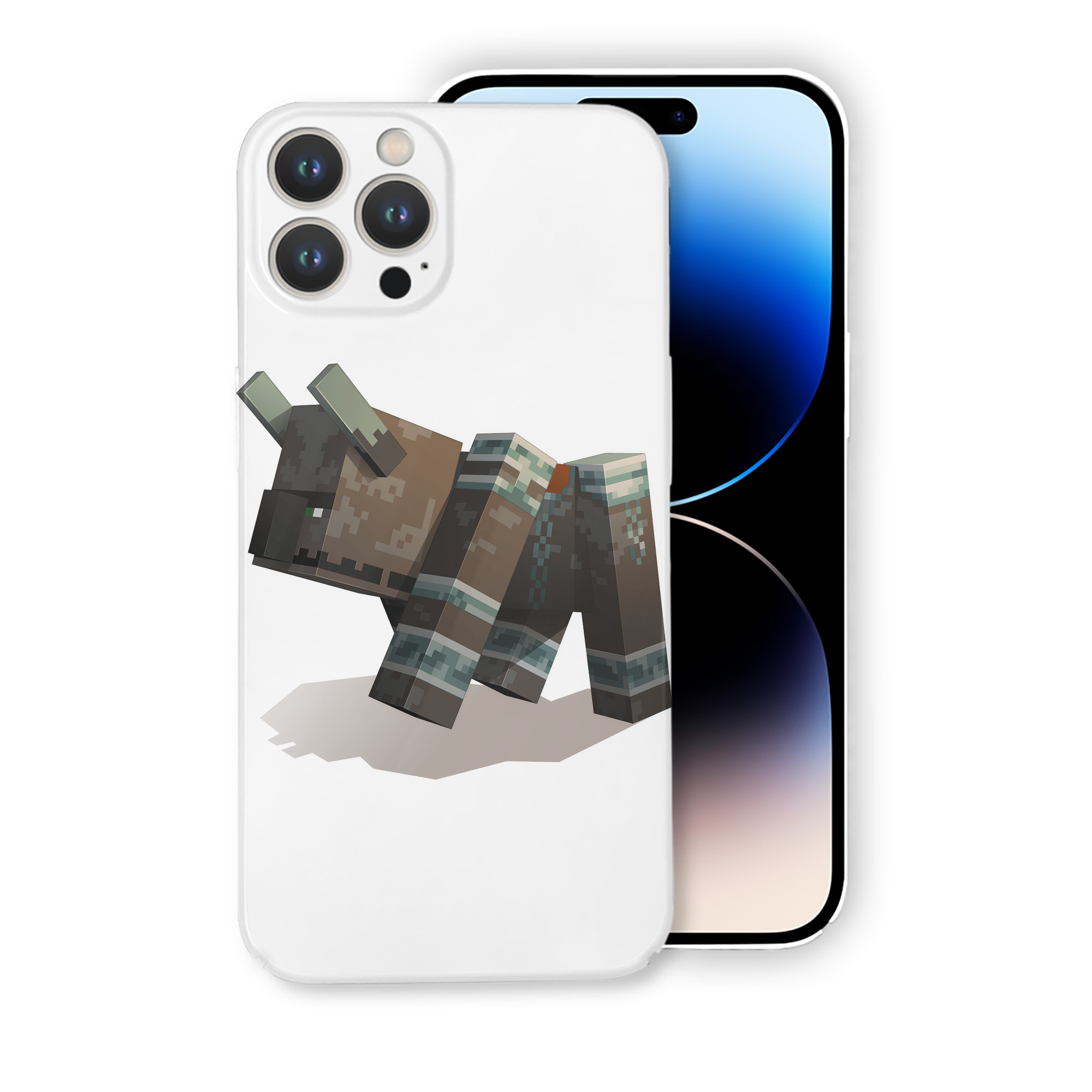（画像用） マインクラフト ブロックの世界 Minecraft MC Block world 【iPhone 14シリーズ対応】ハードケース